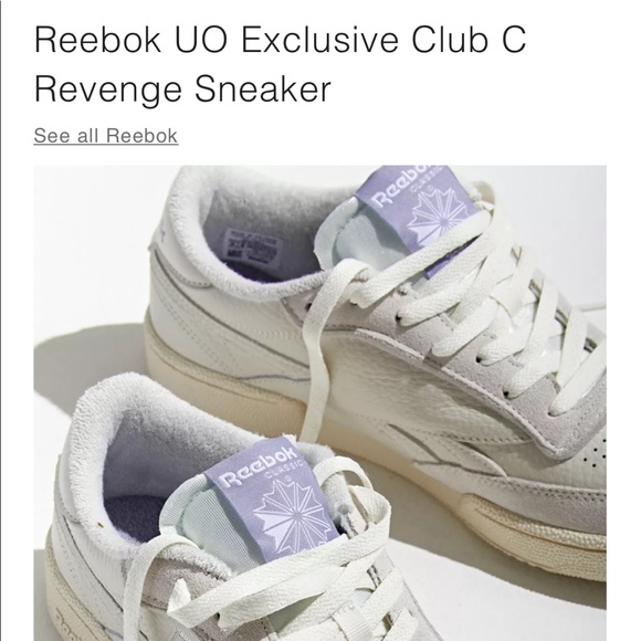 Reebok UO Exclusive Club C Revenge Sneaker💜 - Picture 2 of 3